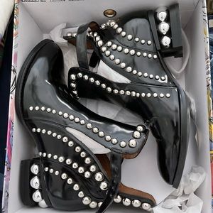 Black studded Jeffrey Campbell bootie